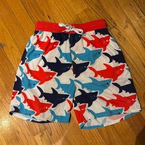 Wes and Willy boys swim trunks, size L, shark pattern
